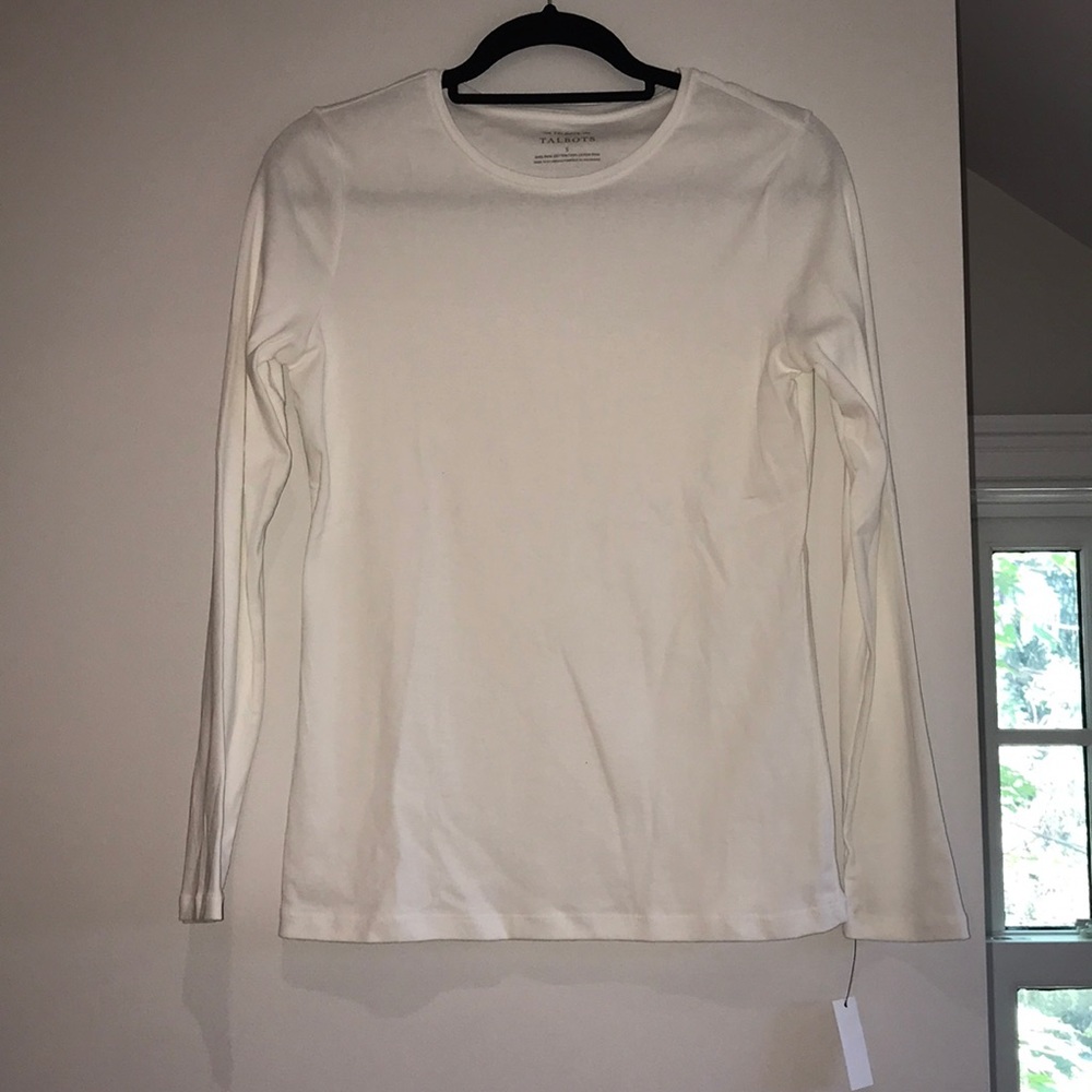 NWT Talbots white long sleeve